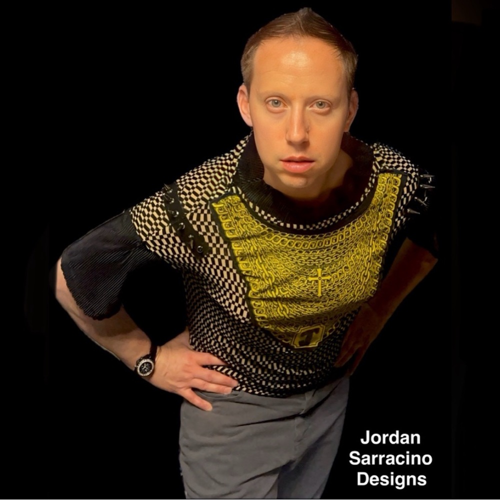 Jordan Sarracino Designs Black&Yellow Spiked Shirt